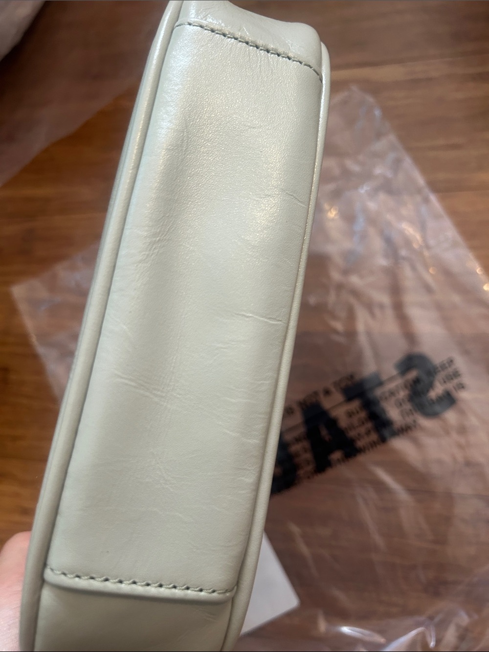 Staud OWEN Bag 100% Cow Leather Pale Jade Original Price $295 - Picture 6 of 6